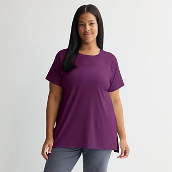 Plus Size Tek Gear® Essential Short Sleeve Tunic Tee