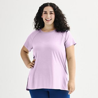 Plus Size Tek Gear® Essential Short Sleeve Tunic Tee