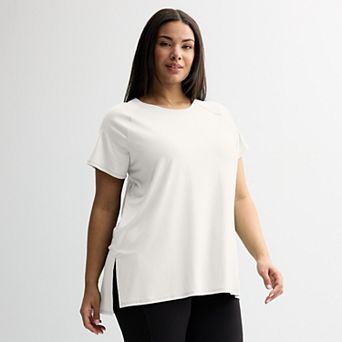 Plus Size Tek Gear® Essential Short Sleeve Tunic Tee