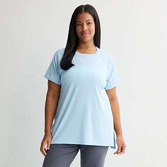 Plus Size Tek Gear® Essential Short Sleeve Tunic Tee