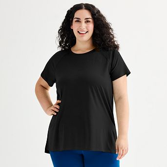 Plus Size Tek Gear® Essential Short Sleeve Tunic Tee