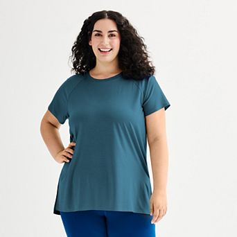 Plus Size Tek Gear® Essential Short Sleeve Tunic Tee