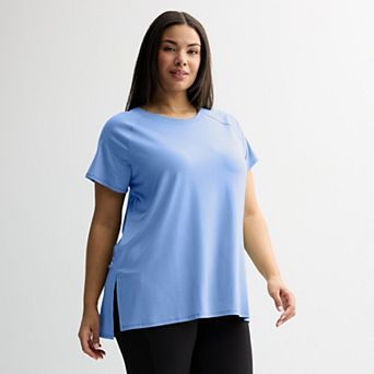 Plus Size Tek Gear® Essential Short Sleeve Tunic Tee