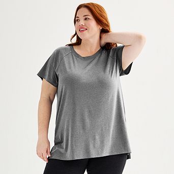 Plus Size Tek Gear® Essential Short Sleeve Tunic Tee