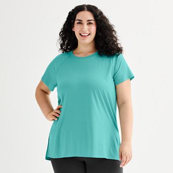 Plus Size Tek Gear® Essential Short Sleeve Tunic Tee