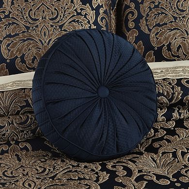 Five Queens Court Modena Tufted Round Decorative Throw Pillow