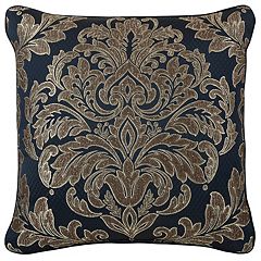 Five Queens Court Woodstock Indigo 18 Square Decorative Throw Pillow