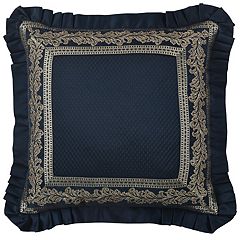 Five Queens Court Bristol 18 Square Decorative Throw Pillow Indigo