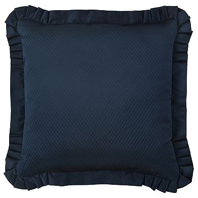 Five Queens Court Modena 20" Square Embellished Decorative Throw Pillow