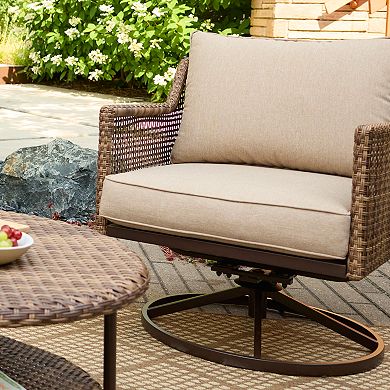 Sonoma Goods For Life® Benton Wicker Swivel Chair