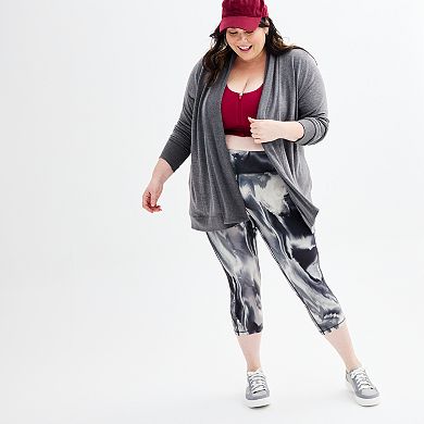 Plus Size Tek Gear® French Terry Wrap Cardigan