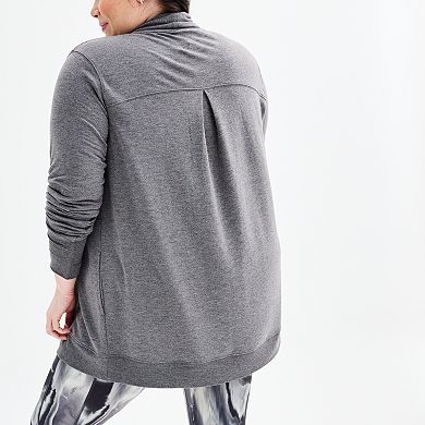 Plus Size Tek Gear® French Terry Wrap Cardigan