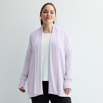 Plus Size Tek Gear® French Terry Wrap Cardigan