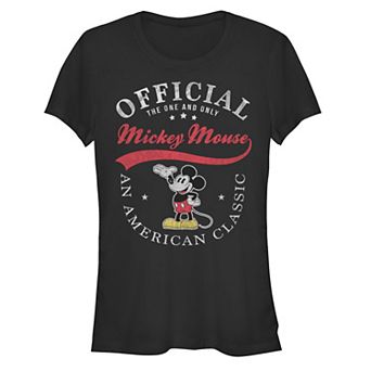 Disney's Mickey Classic Official The One and Only An American Mouse Juniors' Graphic Tee