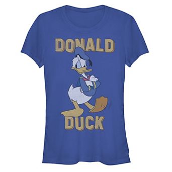Juniors' Disney Donald Duck Angry Pose Arms Crossed Graphic Tee