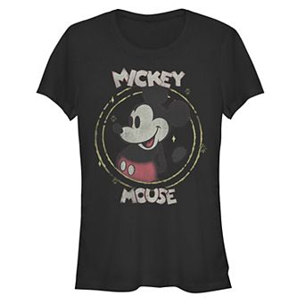 Disney's Mickey And Friends Spotty Mickey Mouse Portrait Juniors' Graphic Tee