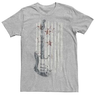 Men's Grunge Guitar Graphic Tee