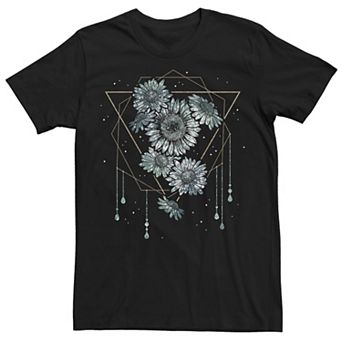 Men's Boho Geometric Flowers Graphic Tee
