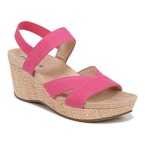 LifeStride Danita Women's Wedge Sandals - French Pink (10)