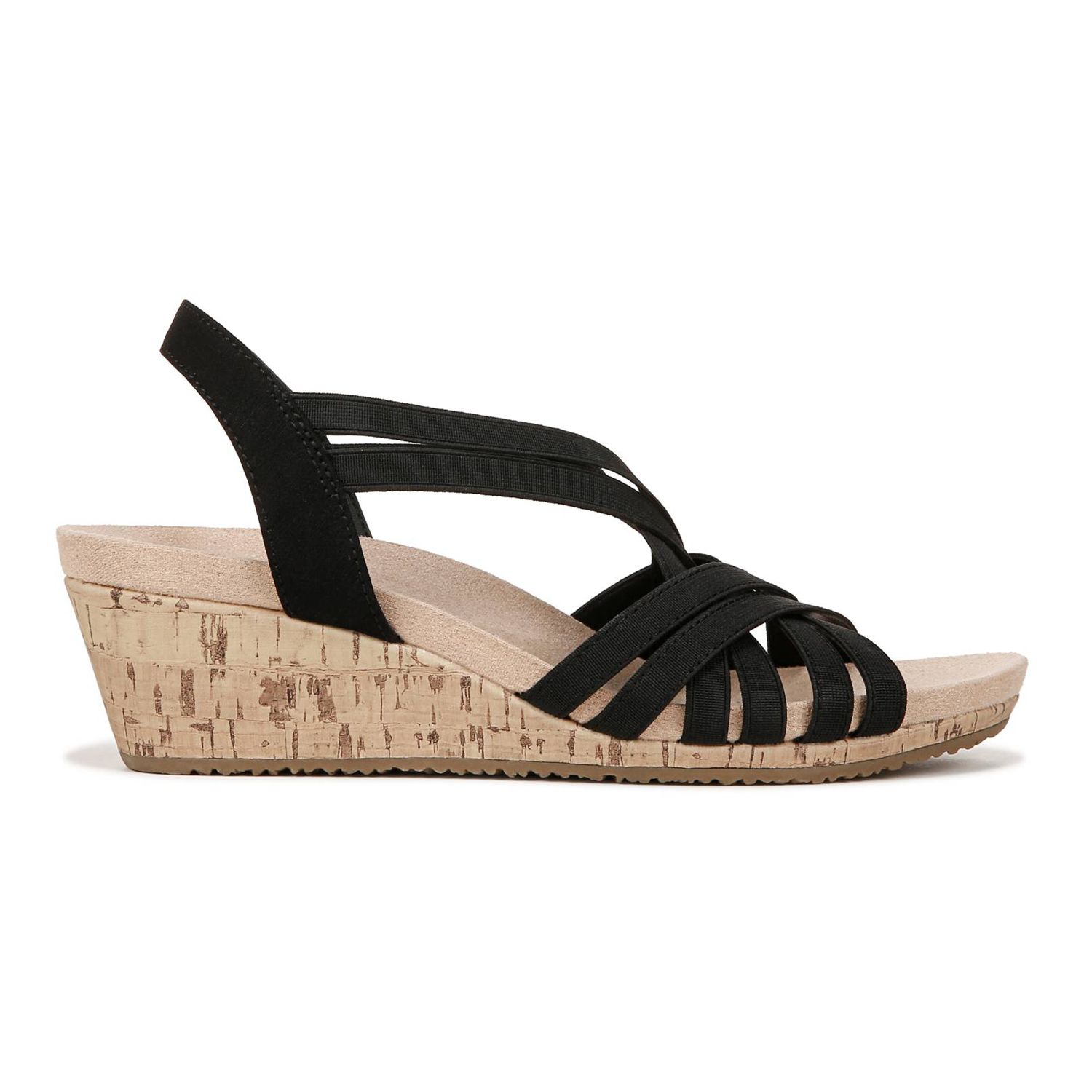 Женские сандалии LifeStride Mallory Strappy Wedges, цвет: Чёрный — фото 2