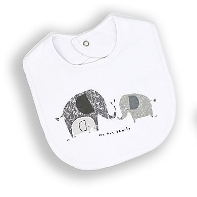 Baby Boys and Girls Elephant Family 5 Pc Layette Gift Set in Mesh Bag