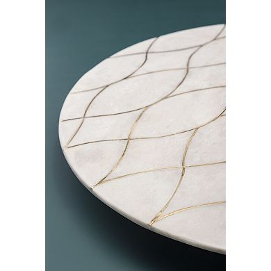 Miranda Marble Lazy Susan 16"