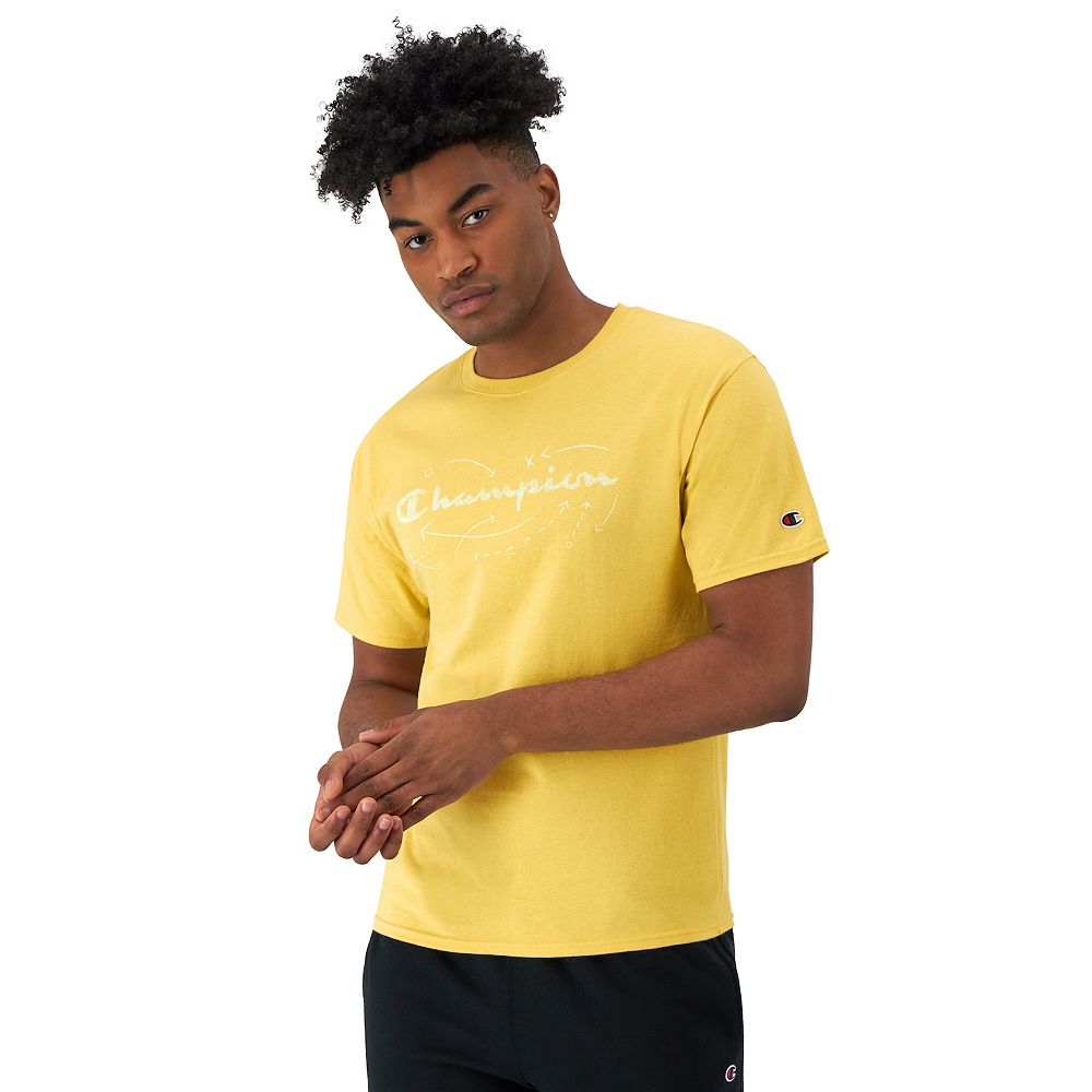 Champion Men's Classic Logo Graphic Crewneck T-Shirt Black Size Small main image 1