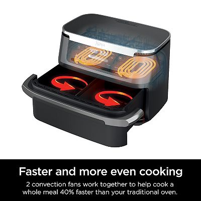 Ninja® Foodi® 6-in-1 DualZone FlexBasket™ Air Fryer with 7qt MegaZone