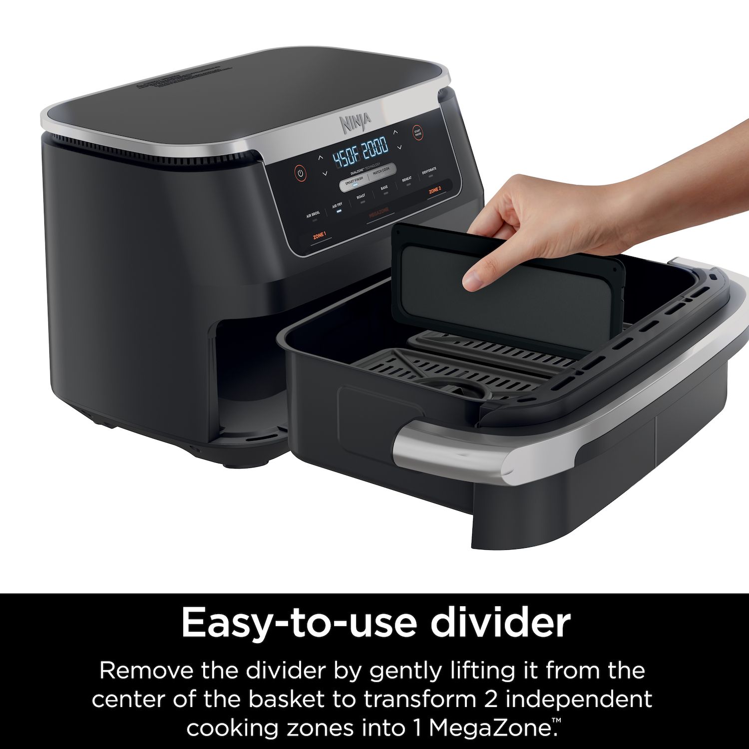 Ninja Foodi DualZone FlexBasket Air Fryer with 7-qt MegaZone - Thumbnail 5