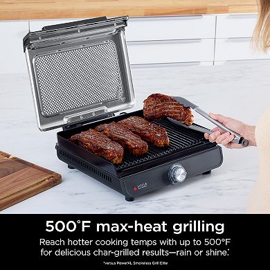 Ninja Sizzle Indoor Grill & Griddle with Interchangeable Plates (GR101)
