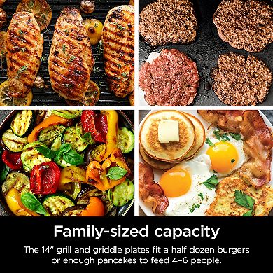 Ninja Sizzle Indoor Grill & Griddle with Interchangeable Plates (GR101)