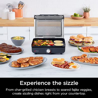 Ninja® Sizzle Smokeless Indoor Grill & Griddle with Interchangeable Plates