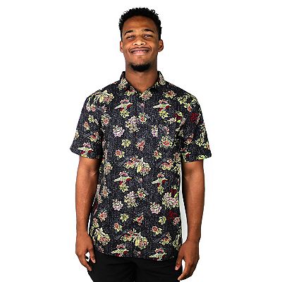 Star Wars Men's Boba Fett Floral Button Down Shirt