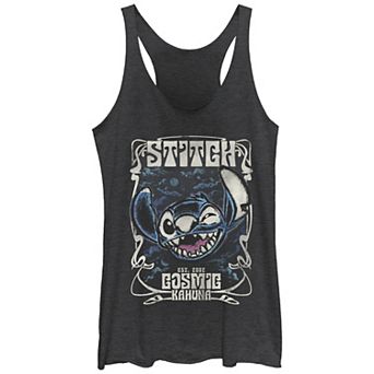Disney's Lilo & Stitch Est. 2002 Cosmic Kahuna Juniors' Tri-Blend Racerback Tank Top