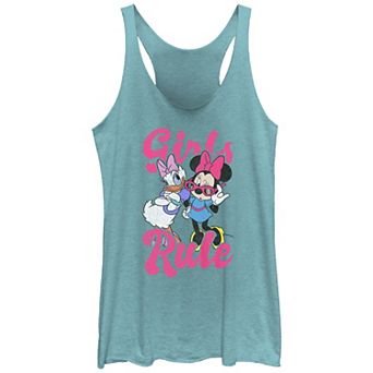 Disney's Minnie Mouse And Daisy Duck Girls Rule Juniors' Tri-Blend Racerback Tank Top