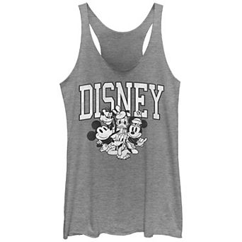 Disney's Mickey Mouse And Friends Vintage Group Poster Juniors' Tri-Blend Racerback Tank Top