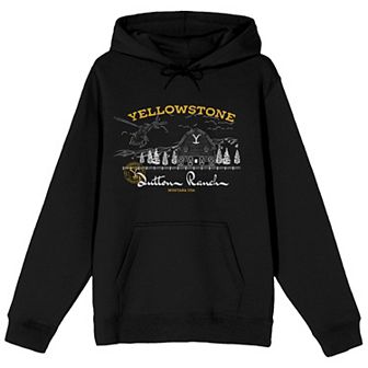 Men's Yellowstone Dutton Ranch Graphic Hoodie