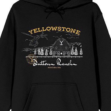 Men's Yellowstone Dutton Ranch Graphic Hoodie