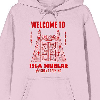 Men's Jurassic Park Welcome to Isle Nublar Graphic Hoodie