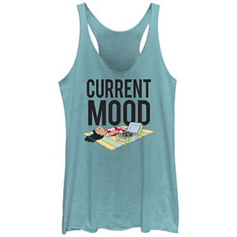 Disney's Lilo & Stitch Current Mood Juniors' Tri-Blend Racerback Tank Top