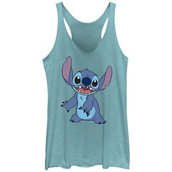 Disney's Lilo & Stitch Simple Portrait Juniors' Tri-Blend Racerback Tank Top
