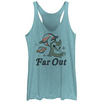Disney's Lilo & Stitch Far Out Space Juniors' Tri-Blend Racerback Tank Top