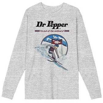Men's Dr. Pepper I'm Out of the Ordinary Skiing Long Sleeve Graphic Tee