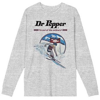 Men's Dr. Pepper I'm Out of the Ordinary Skiing Long Sleeve Graphic Tee