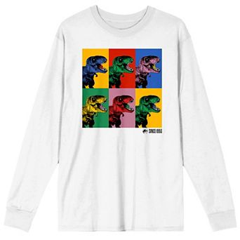 Men's Jurassic Park Colorful T-Rex Graphic Tee