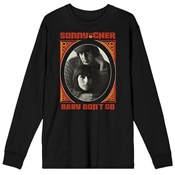 Men's Sonny & Cher Baby Don't Go Long Sleeve Graphic Tee
