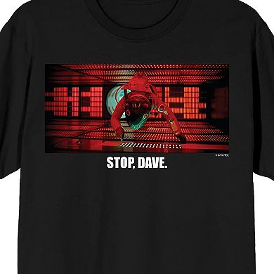 Men's 2001 A Space Odyssey Stop Dave Meme Graphic Tee