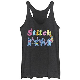Disney's Lilo & Stitch Silly Series Juniors' Tri-Blend Racerback Tank Top