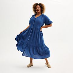 Final Sale Plus Size Sheer Chiffon Duster with Waist Tie and Rhineston