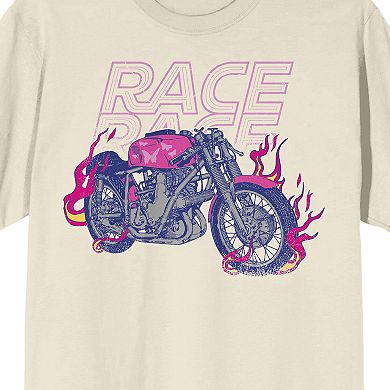 Men's Butterfly Flame Motorcycle Graphic Tee